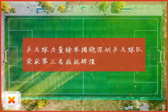 乒乓球力量榜单揭晓深圳乒乓球队荣获第三名成就辉煌